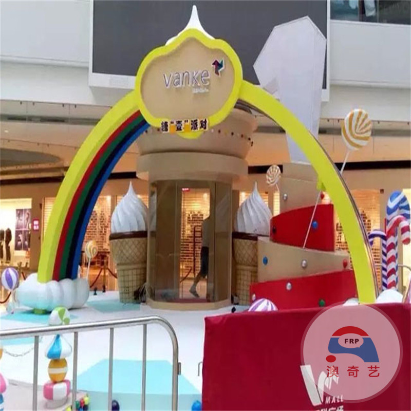 玻璃钢创意节奏音符雕塑地产小区商场美陈装饰摆件厂家现货